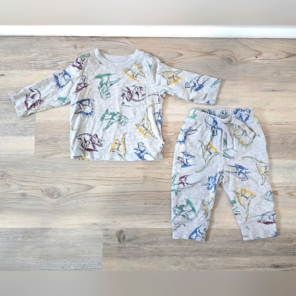 Baby Gap Dinosaur Print Kids Set Size 3-6m - Picture 1 of 5